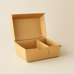 3 Ply Corrugated Burger Box With Compartment
