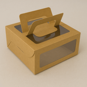 Cake Box Top And Side Window With Handle