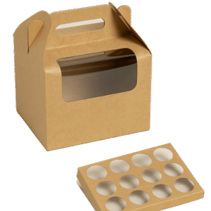 12 Cupcake Window Box With Handle