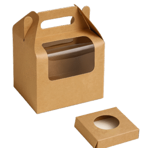 1 Cupcake Window Box With Handle