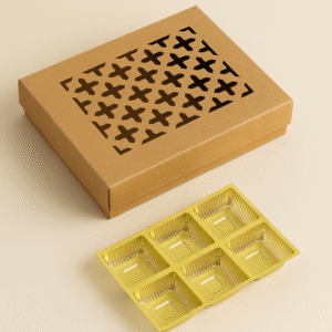 6 Cavity Netted Top & Bottom Chocolate Box