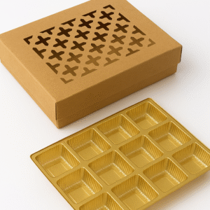 12 Cavity Netted Top & Bottom Chocolate Box
