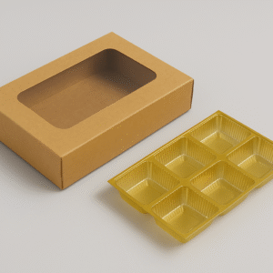 6 Cavity Chocolate Box With Window