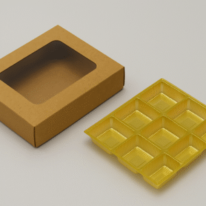 9 Cavity Chocolate Box With Window