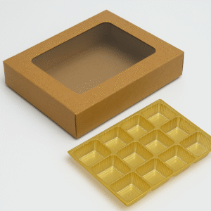 12 Cavity Chocolate Box With Window
