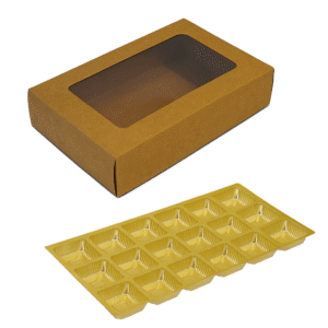18 Cavity Chocolate Box With Window