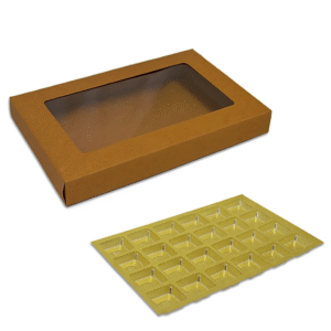 24 Cavity Chocolate Box With Window