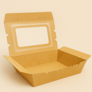 Paper Meal Box With Window